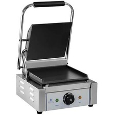 Kontaktgrill glatt 1.800 W Gastro Panini Toaster Elektro Grillplatte Edelstahl
