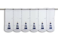 Scheibengardine Leuchtturm