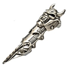 Armor Ring / Gelenkring - gehörnter Monsterkopf & Drachenkralle