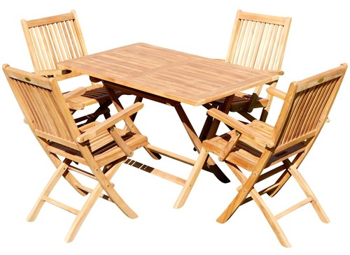 Echt teak gartengarnitur - teak,