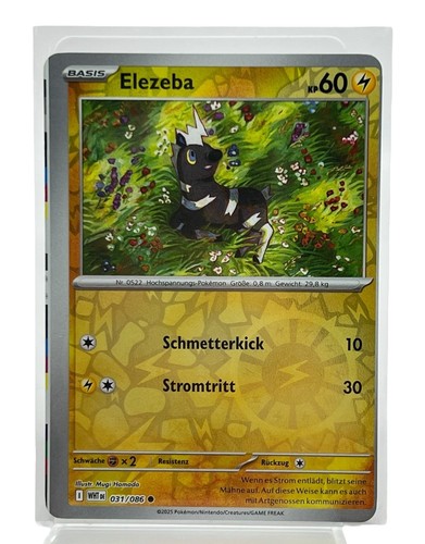 Pokemon karte elezeba miscut - pokemon,