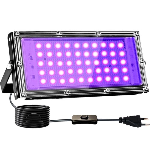 Led schwarzlicht strahler - schwarzlicht, 50w