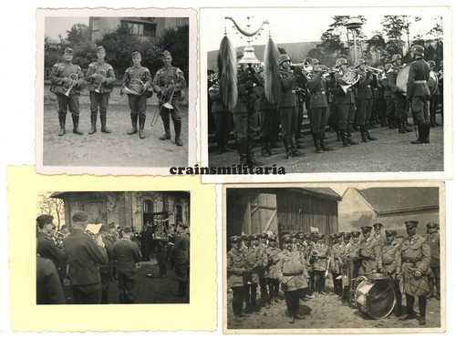 Orig foto heer musiker - 4x, orig.
