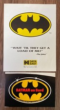Data East Batman / Flyer (US) + 1 Aufkleber (deutsch) / Flipper Pinball