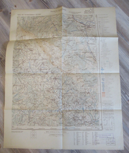 Original wehrmacht landkarte - original,