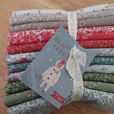 Tilda Frohe kleine Weihnachten Baumwollmixer 20 x 22 Zoll Stoff Viertel Paket