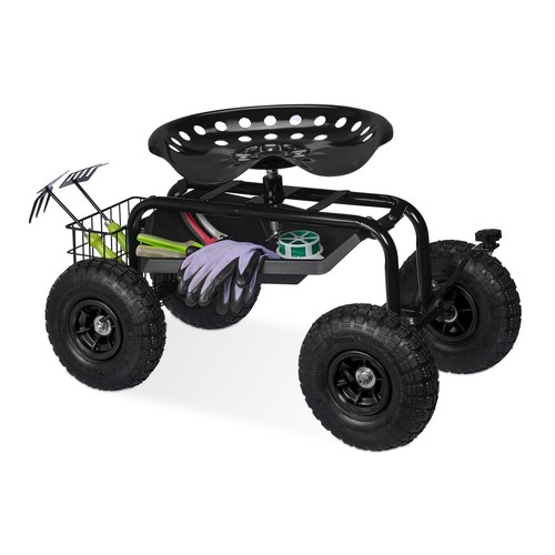 Fahrbarer gartensitz - fahrbarer,