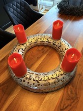 Adventskranz Silber