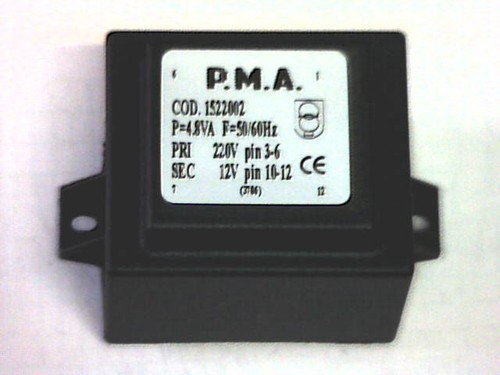 Printtrafo prim 220v - 220v, sek