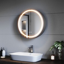Spiegelschrank rund 60cm - rund, mit
