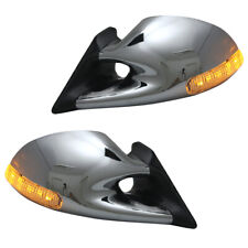 Sportspiegel elektr. beheizt 4-polig und Blinker Chrom für BMW E30 / E36, BEH4C