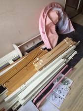 Rene Kinder Spiel-, Etagen-, Hochbett mit Rollrost, Tunnel, Vorhang, usw