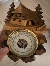 Antiker Holz Barometer Vintage