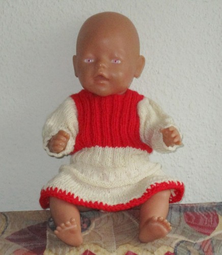 Puppenkleidung 2tlg kleid - ,
