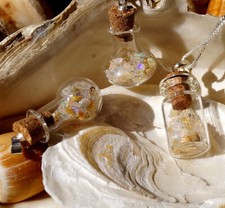 Flasche Welo Opal Roh 3 / 4 ct. 925er Silber Rohstein Feueropal Farbflash Bunt