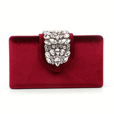 Luxus Damen Clutch aus Samt