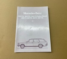 Mercedes W123 S123 Kombi 240TD 250T 300TD Werbe Heft Prospekt Broschüre 08/ 1981