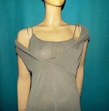 Sarah Pacini Kleid Beige Brown