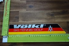 Alter Aufkleber Reise Wintersport Ski Snowboard Ausrüstung VÖLKL Tennis Golf