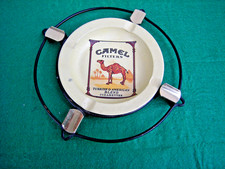Camel Aschenbecher 2-tlg Rund Blech Metall für Zigarre,Zigaretten.Werbung.Ø20 cm
