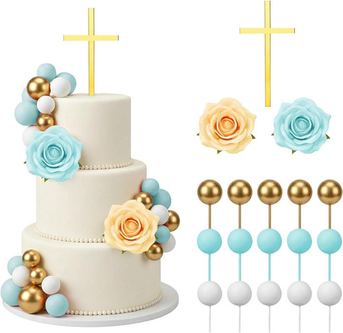 Kreuz kuchen dekoration taufe - dekoration,