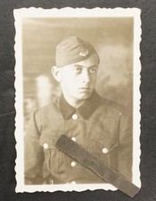 Foto Portrait RAD Soldat Arbeitsdienst Reichshof Westfalen Widmung 1942 Mütze