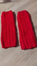 hübsche Armstulpen oder Kinder Beinstulpen Handgestrickt rot