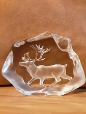 Mats Jonasson Maleras * Hirsch * 1,657 kg / 18 cm * signiert * Kristall *