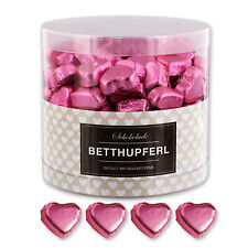 150 rosa Schokoladen Herzen