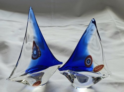 Murano glas segelboot - segelboot, paar