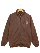 Phat Farm Herren Sweatjacke Argyle Reißverschluss Braun M