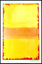 Mark rothko Lithographie COA