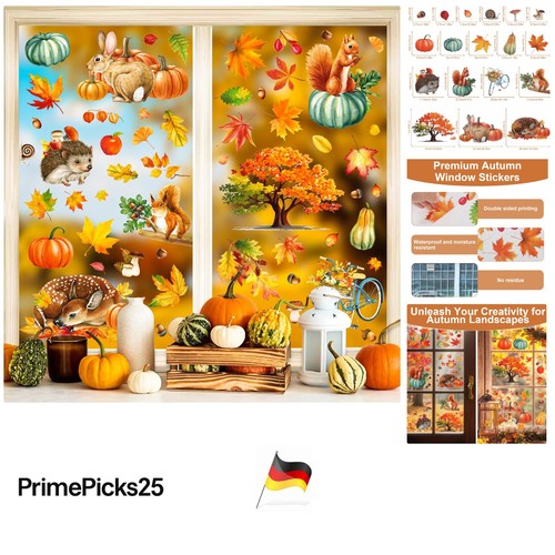 Fensterbilder herbst tlg - herbst, 9-tlg