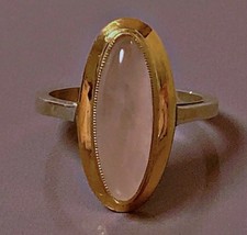 Art Deco Silberring 18k Gold