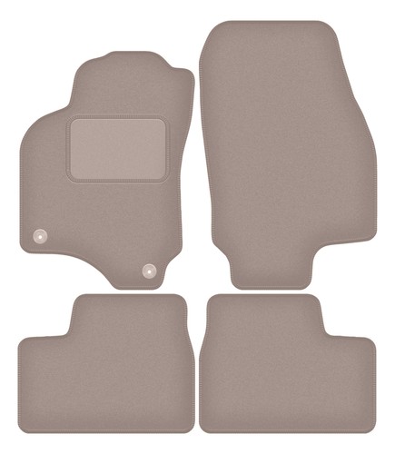 Beige velours fußmatten - beige, opel