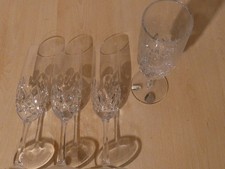 4 x Sektglas Eisch Handarbeit Bleikristall Glas Trinkglas