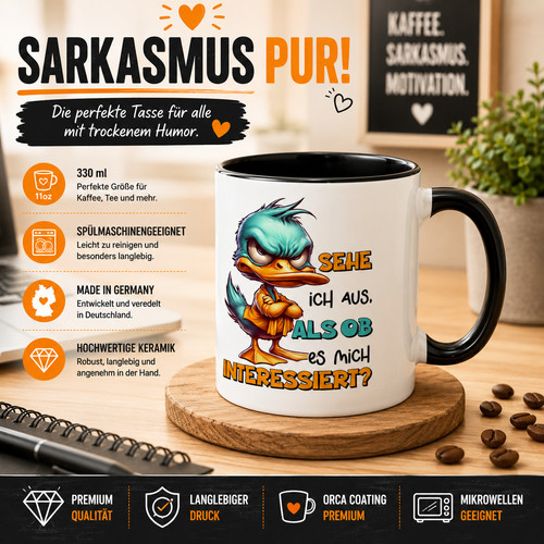 Sarkasmus tasse ente - sarkasmus,