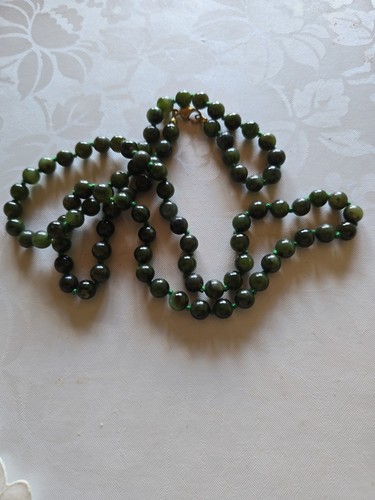 Damen halskette jade kugeln - ,