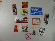 12 Aufkleber Sticker Werbung