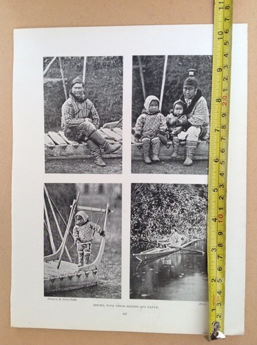 1902 antiker druck eskimo - 1902,, druck,