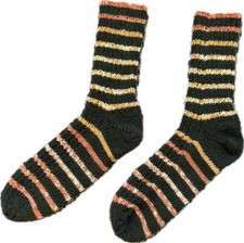handgestrickte Wollsocken Gr. 39 - 41 Damensocken Stricksocken Socken Unikat