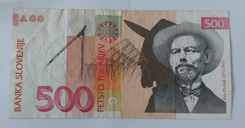 Banknoten slowenien 500 - banknoten,