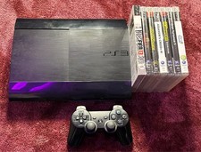 PS3 Super Slim Sony Playstation 3 Konsole 500GB + 7 Spiele + Controller + Kabel