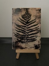 Postkarte Motivkarte, Farnblatt, Farn, Blatt, Flora, Natur, Kunst