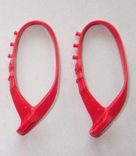 18666, 2x Säbelgurt, Waffengurt, Schärpe (mit Patronenhalterungen), rot