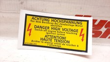 AUFKLEBER ACHTUNG HOCHSPANNUNG VW GOLF1 CABRIO SPORTLINE GENESIS 810000283