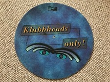 KLUBBHEADS ONLY! ✔️ DJ Turntable Slipmat ✔️ Blue Records Plattenspieler Matte