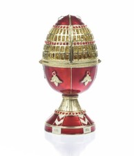 Faberge Ei & Schloss von Keren Kopal mit oesterreichischen Kristallen vergolde