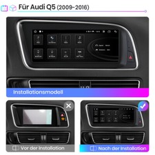 DAB+ 6+128GB Carplay Für Audi Q5 2009-2016 Android 13 Autoradio WIFI GPS Navi BT