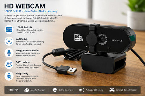 Full 1080p webcam - full, usb